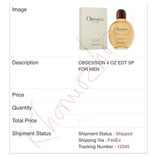 💥 Nước hoa nam Obsession for men - CK