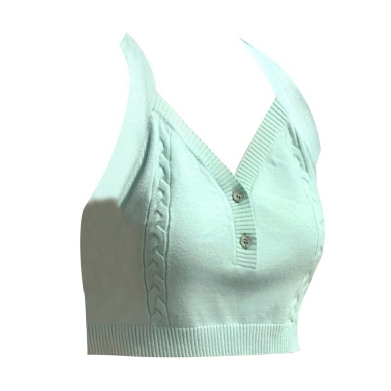 Áo croptop nữ 2 dây buộc cổ LUHAZO kiểu ôm tay ngắn cổ vuông nhún ngực bigsize thun body k5T4