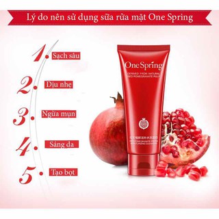 Sữa rửa mặt One Spring Lựu đỏ