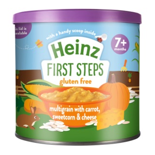 BỘT ĂN DẶM HEINZ VỊ NGÔ CÀ RỐT PHÔ MAI 7M+