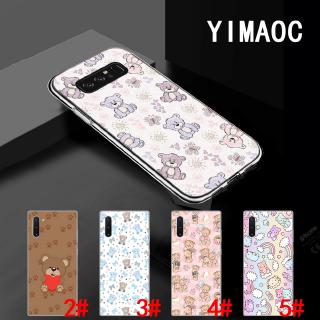 Ốp điện thoại TPU dẻo trong suốt in họa tiết thú bông 207A cho Samsung Note 8 9 10 Plus Lite S20 Ultra J6 Prime J8