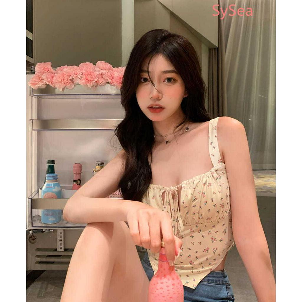 Áo 2 dây thiết kế không đồng đều thời trang mùa hè dành cho nữ