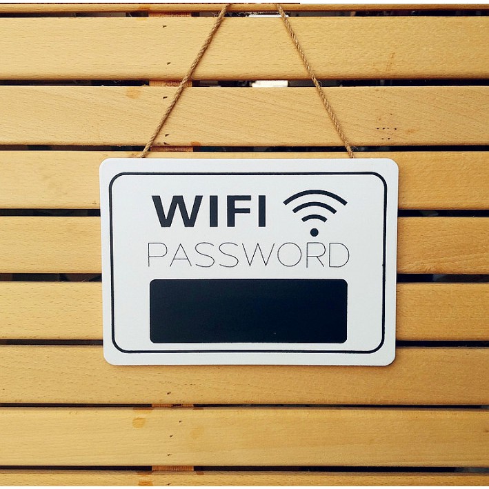 Bảng treo ghi password wifi tiện dụng