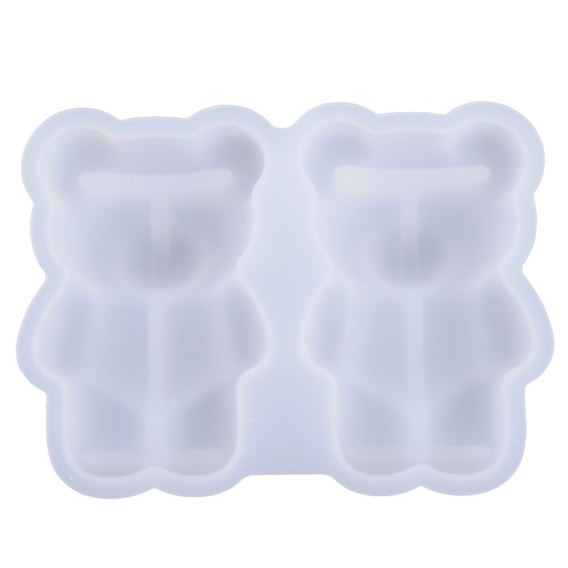 Khuôn Silicone Hình Gấu Nhỏ 3D Làm Mặt Vòng cổ / Bông Tai DIY