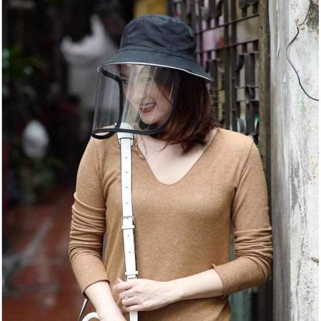 Mũ Nón có màn che chống giọt bắn dành cho người lớn. Nón chống dịch