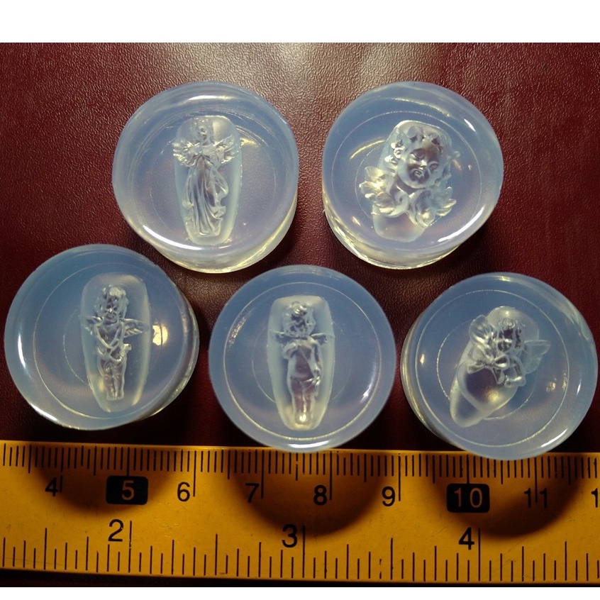 DIY - Khuôn silicone đắp bột, làm charm resin trang trí nail 3D - Thiên thần