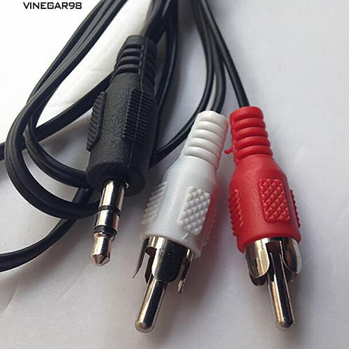 Cáp chuyển đổi âm thanh giắc 3.5mm sang 2 RCA