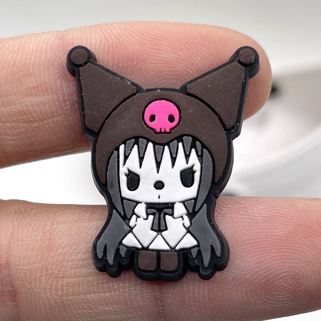 Giày Jibbitz dễ thương Charm Kuromi Crocs Aceessories Crocs Trang trí Hasp Girls Kids Quà tặng