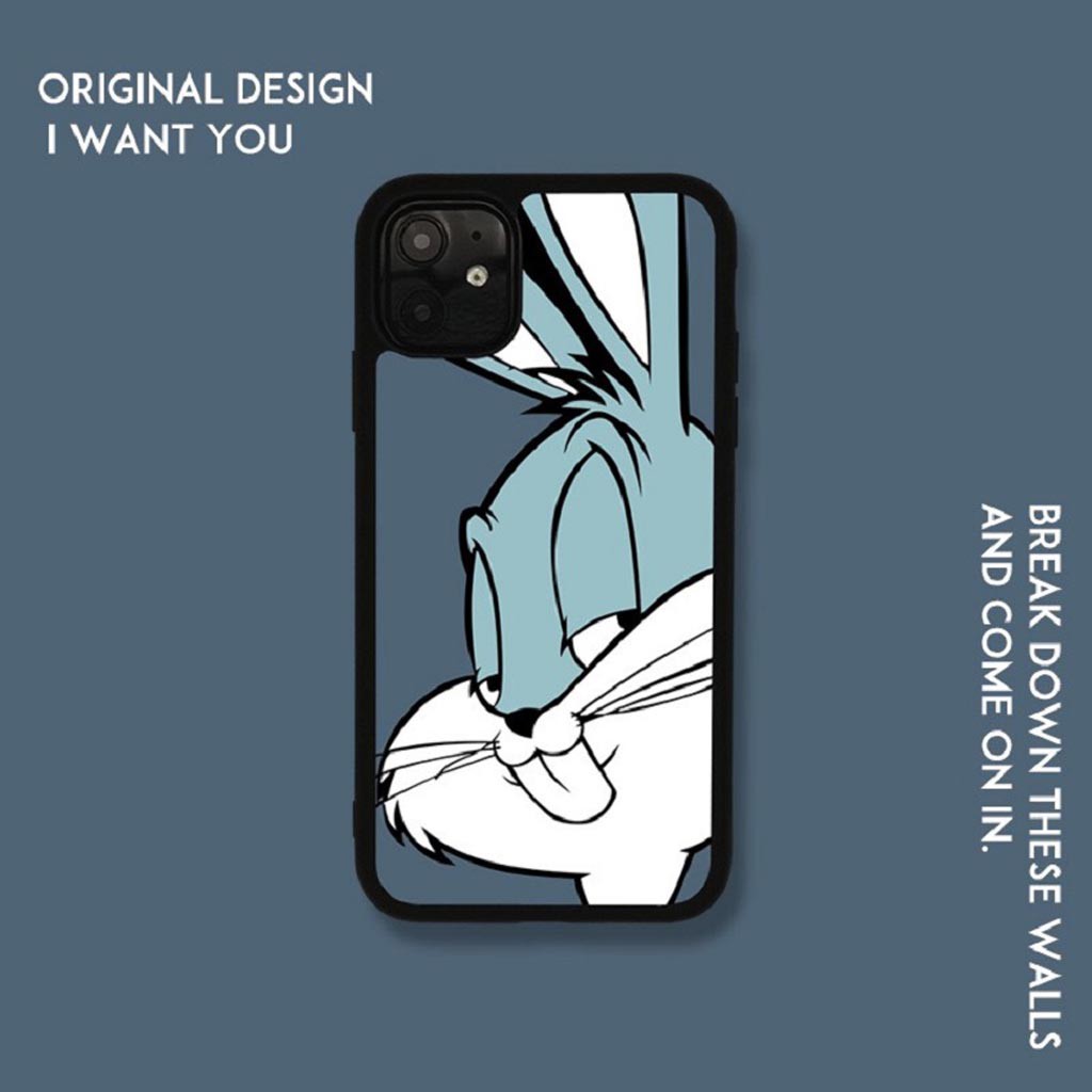 Ốp Lưng Iphone Cao Cấp Full Viền Chống Sóc Chống Bẩn Thỏ Xanh Dành Cho Tất Cả Dòng Iphone từ 6 đến 11promax