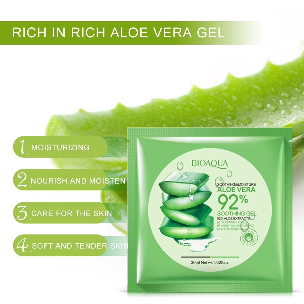 Natural Aloe Vera Gel Face Mask Moisturizing Oil Control Shrink Pores Facial Mask Wrapped Mask cosmetic Skin Care