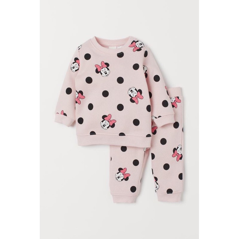 Bộ nỉ Minmie H&M sz 6/9M form to