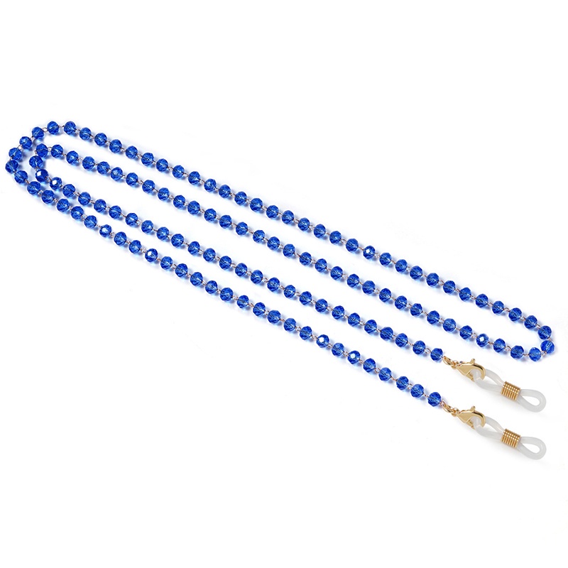 Dây đeo mắt kính dạng chuỗi trong suốt nhiều màu thời trang