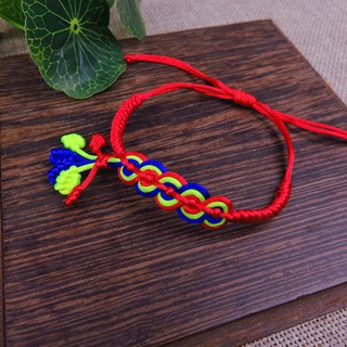 Vòng Tay EBI Dây Ngũ Sắc Đan dây thừng Dây Rút Tùy Chỉnh Độ Rộng