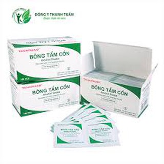 Bông tẩm cồn Tanaphar 100 miếng