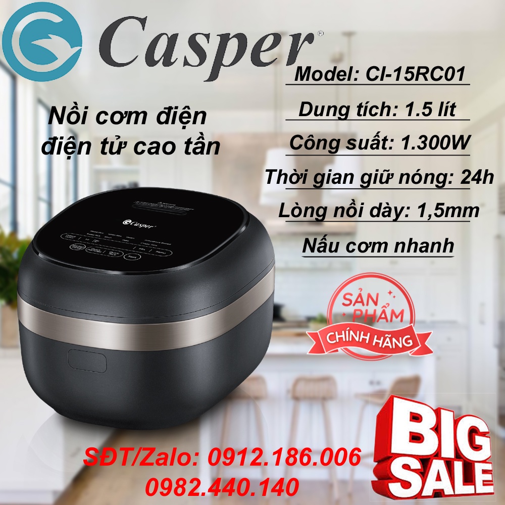 Nồi cơm điện tử cao tần 1,5 lít Casper CI-15RC01