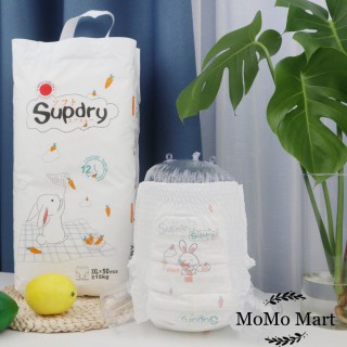 Bỉm tã dán, quần Supdry cao cấp mềm mỏng siêu thấm M64 L58 XL52 XXL50