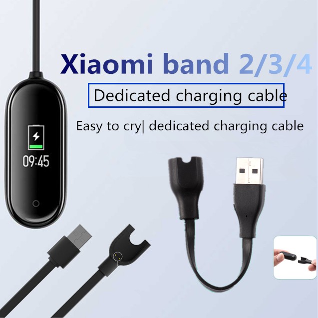 Dây cáp USB sạc pin truyền dữ liệu dành cho đồng hồ Xiaomi Mi Band 2 3 4