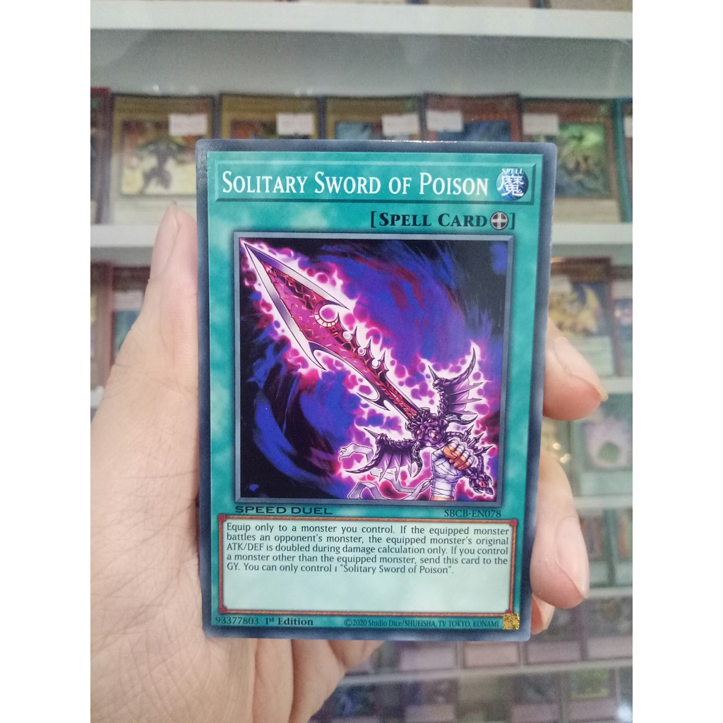 Thẻ Bài Lẻ YugiOh! Mã SBCB-EN078 - Solitary Sword of Poison - Common - 1st Edition