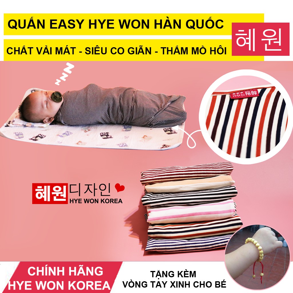 Quấn Easy Hye Won Hàn Quốc 혜원 - Tặng Vòng Tay Xinh Cho Bé