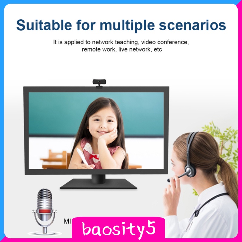 Webcam Kỹ Thuật Số Baosity5 1440p Hd 4.0m Pixels Usb 2.0 Kèm Micro | BigBuy360 - bigbuy360.vn