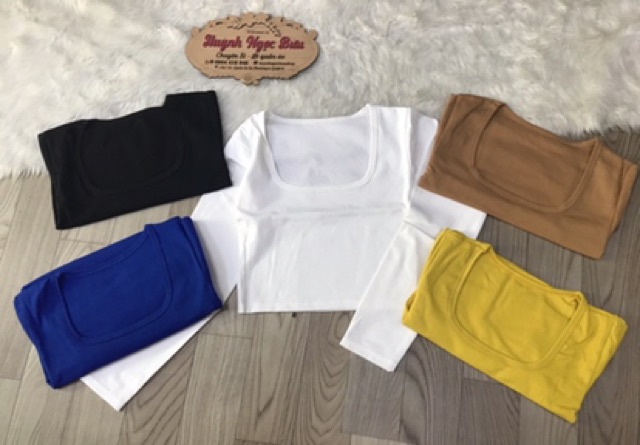 ÁO CROPTOP BODY TAY DÀI CỔ VUÔNG