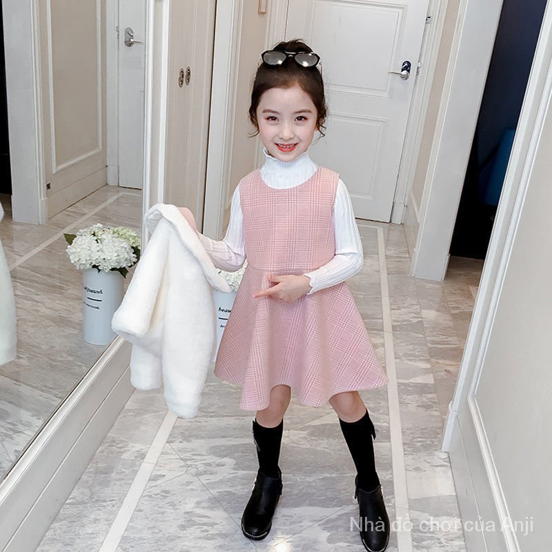 Kids Clothes Winter Princess Dress Three-Piece Dress