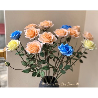 Hoa Hồng Đất Sét Nhật Handmade