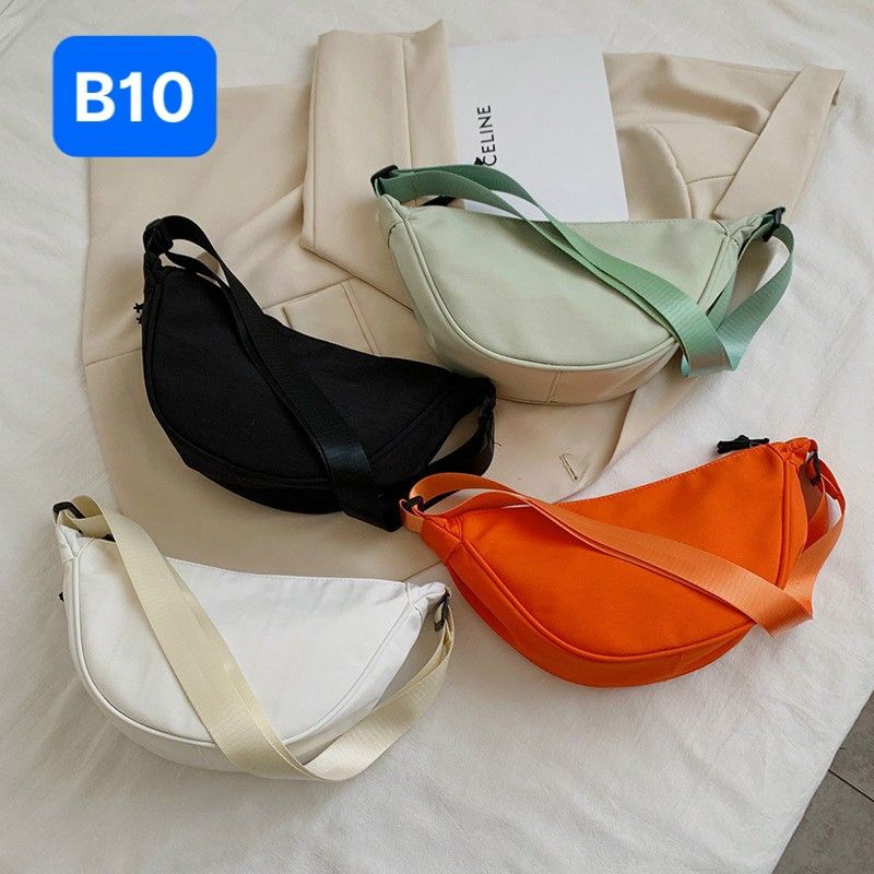 Túi Đeo Chéo Canvas Nylon Chống Nước Thời Trang Nhật Bản Cho Nữ