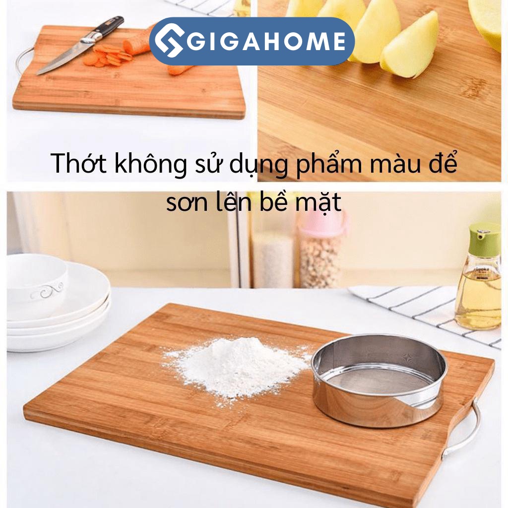 Thớt Gỗ Tự Nhiên GIGAHOME Chặt/Thái/ Kháng Khuẩn Chống Rạn Nứt 32x22cm 9124
