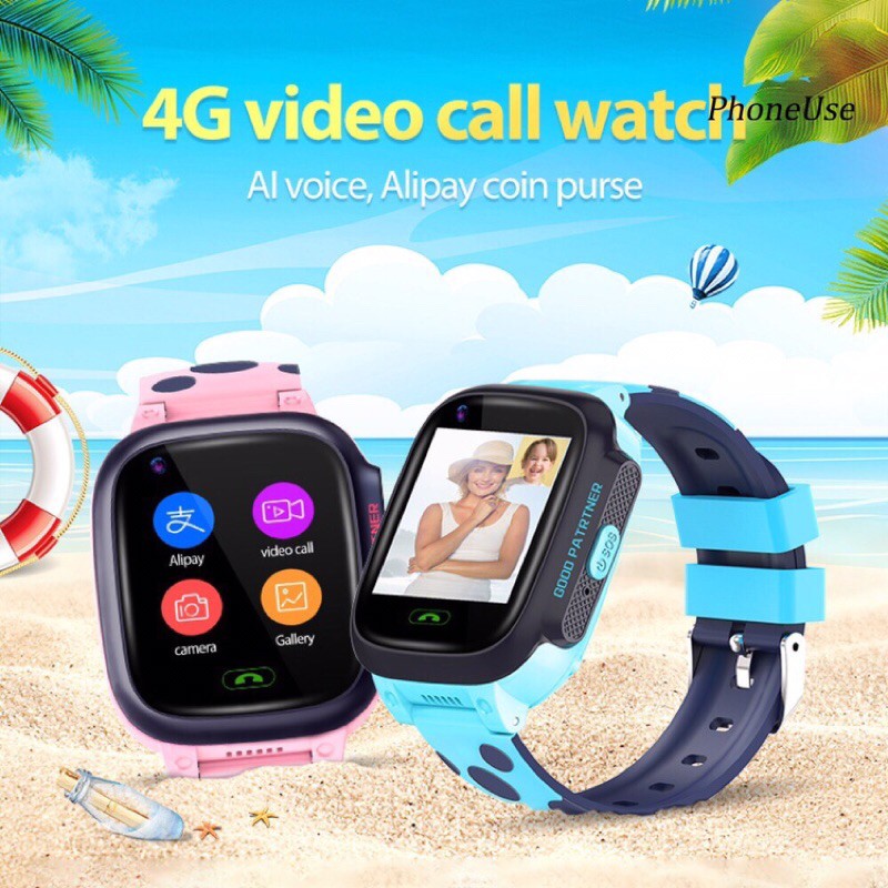 [Mã 152ELSALE hoàn 7% đơn 300K] đồng hồ thông minh 4G wifi gọi video
