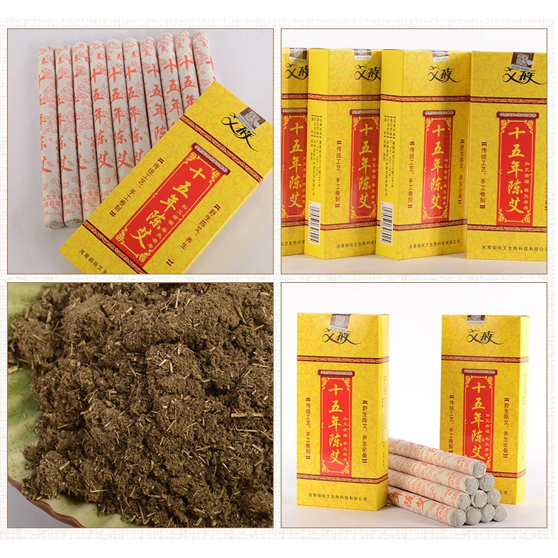 Hôp 10 Điếu Ngải Nhung Cao Cấp Sử Dụng Trong Châm Cứu - Ngải Cứu Nhung Nguyên Chất 100%