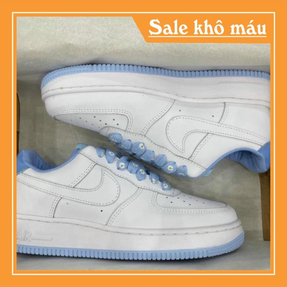 (FREESHIP + ẢNH THẬT ) Giày AF1 Trắng xanh hoa cúc