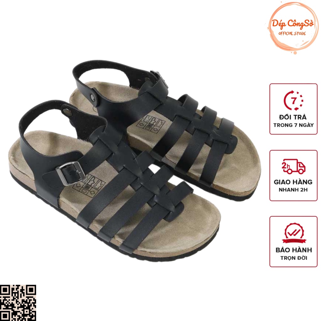 Giày Sandal Rọ Chiến Binh Nam Nữ Đế Trấu Detaunisex Mã SATA41D