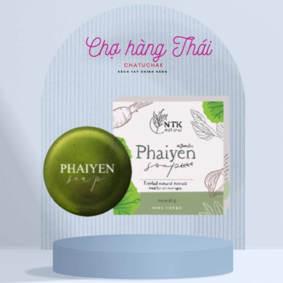 Sáp rửa mặt khắc phục mụn trắng da NTK Natural Phaiyen Thái lan