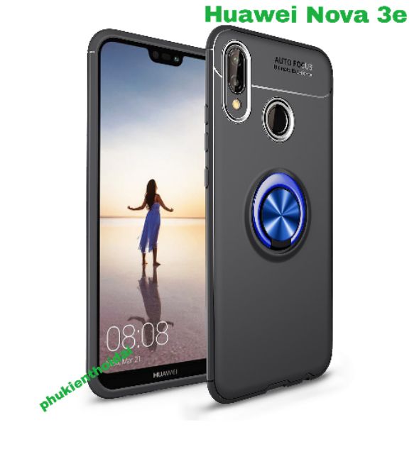 Huawei Nova 3e FREESHIP Từ 50k ốp lưng chống sốc giá đỡ hiệu AUTO FOCUS kiêm nhẫn Ver 2 kiêm nhẫn ô tô