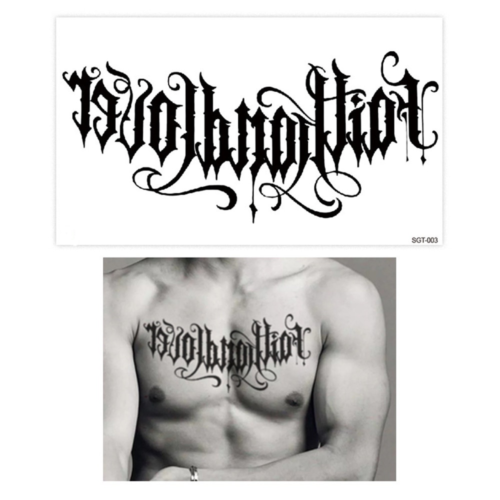 Hình Xăm Dán Họa Tiết Hai Mặt Thời Trang Nữ