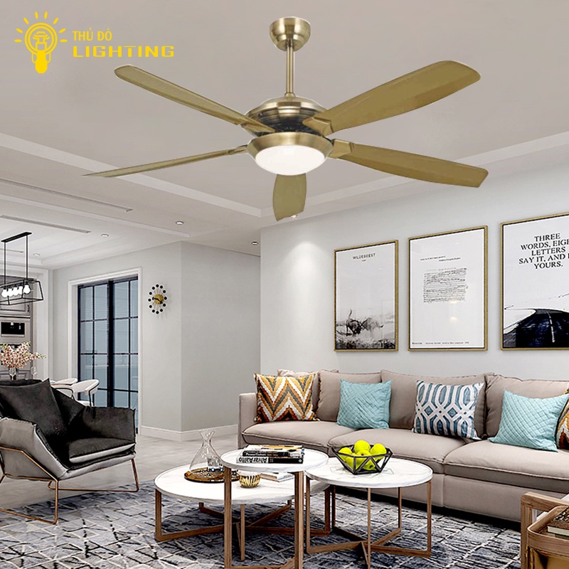 Quạt Trần  Động Cơ 1 Chiều Malaisia, Công Suất 90w, Lõi Đồng 2 Chiều Gió, Có Điều Khiển Từ Xa Tiện Lợi