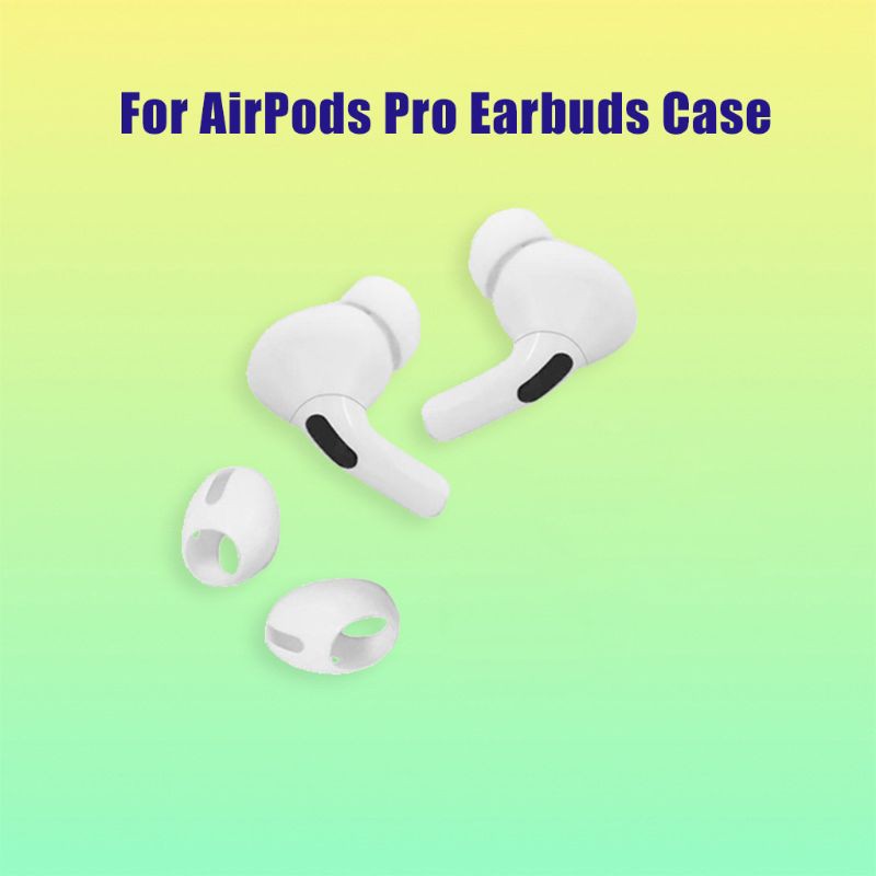Set 3 cặp nút đệm tai nghe bằng cao su non mềm mại thoải mái thay thế thích hợp cho Airpods Pro