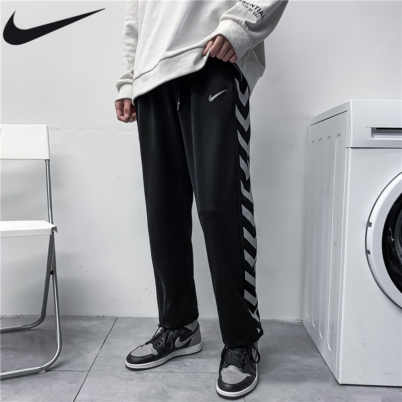 Quần Nike 100% Chính Hãng Dáng Suông Rộng In Hoạ Tiết Phản Quang Trẻ Trung Năng Động Cho Nam Giới