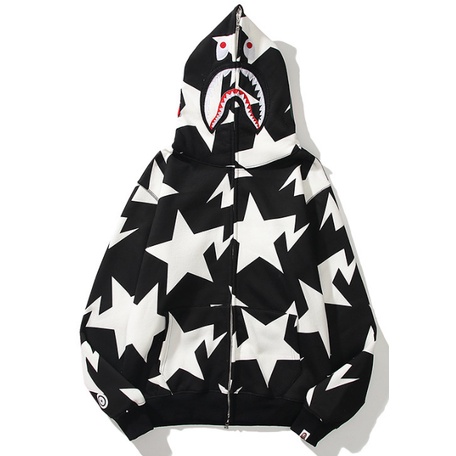 Mới Áo Khoác Hoodie BAPE Họa Tiết Rằn Ri