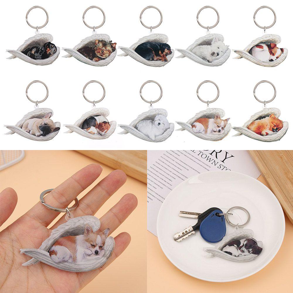 Móc Khóa Hình Chú Chó Đang Ngủ Dễ Thương