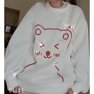 Áo sweater vải nỉ lông