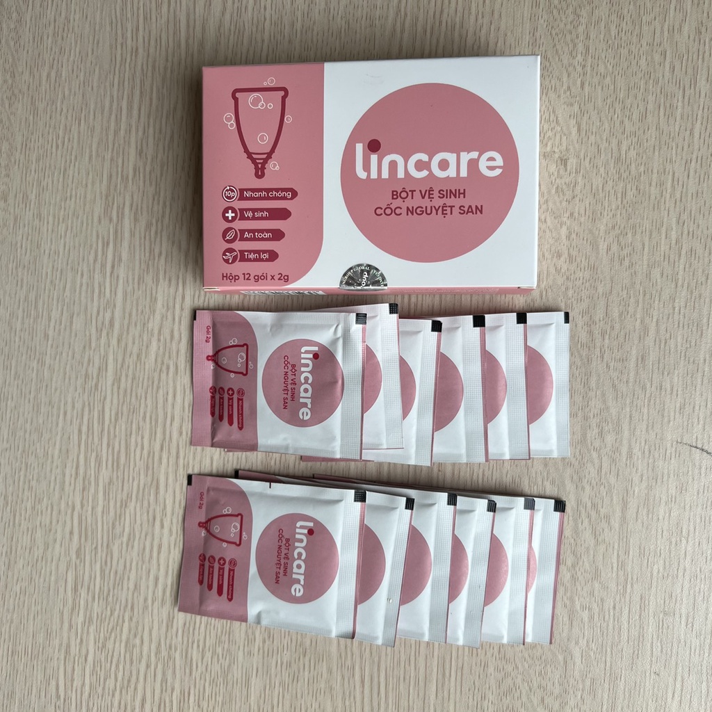 Bột tiệt trùng Cốc nguyệt san Lincare