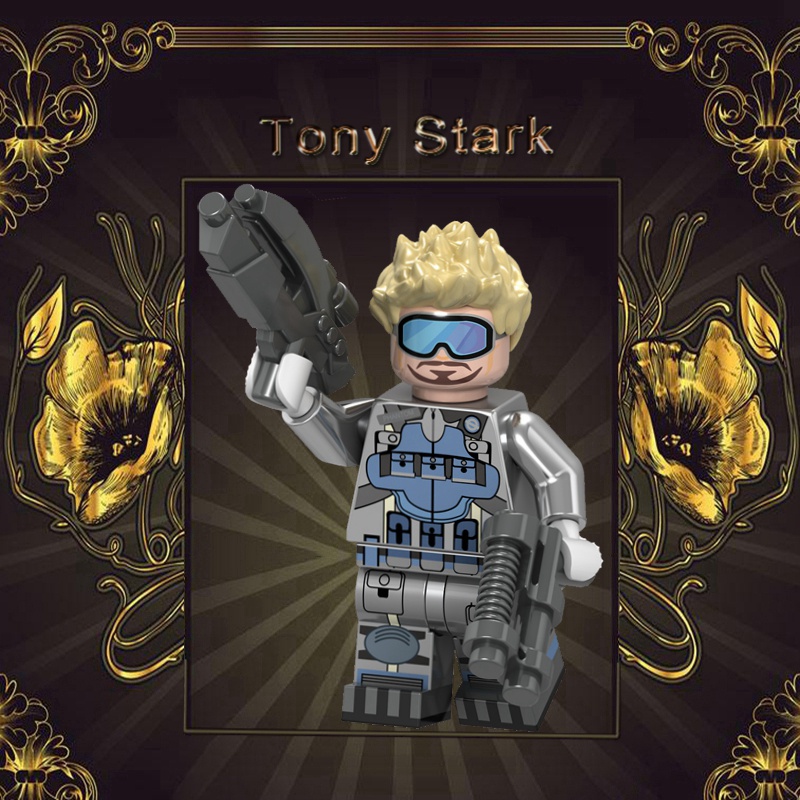 Tony Stark Mô Hình Nhân Vật Người Sắt Marvel Làm Quà Tặng Sinh Nhật DIY Cho Bé