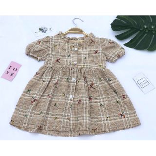 Váy bé gái họa tiết chuồn chuồn