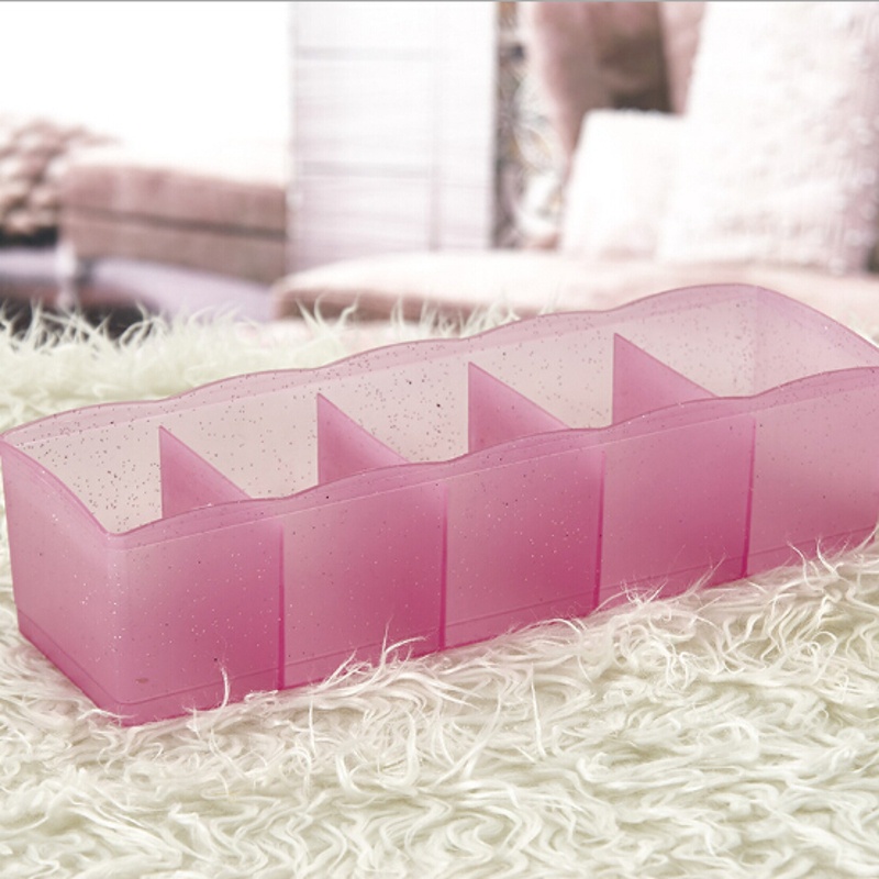 Hộp Đựng Đồ Lót 5 Ngăn Bằng Nhựa Tiện Dụng