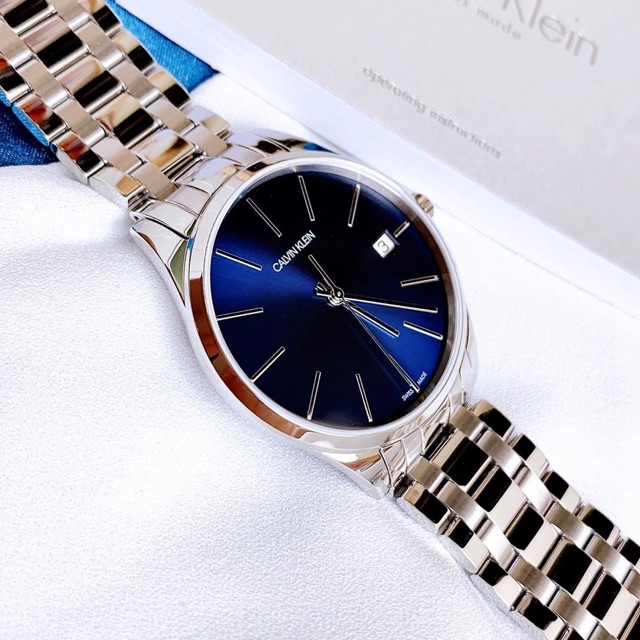 Đồng Hồ Calvin Klein Nam K4N2314N Time Blue Dial Men’s Watch