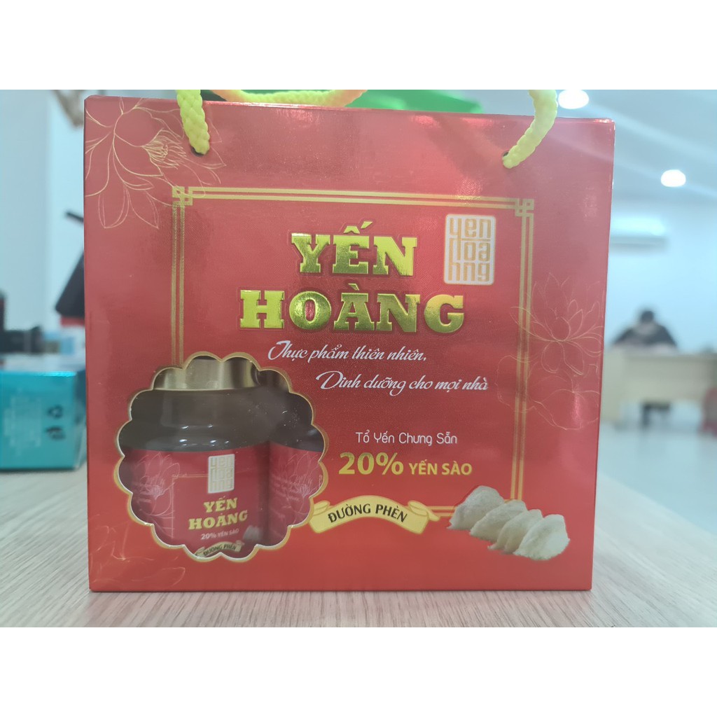 [Mã 267FMCGSALE giảm 8% đơn 500K] Hộp yến sào Hoàng 20% yến 6 lọ x 70ml