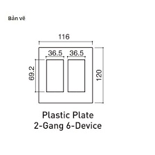 Mặt nạ ổ điện 6 thiết bị Panasonic WEG6806SW WIDE siêu sale siêu rẻ hàng chính hãng có sẵn giá hủy diệt