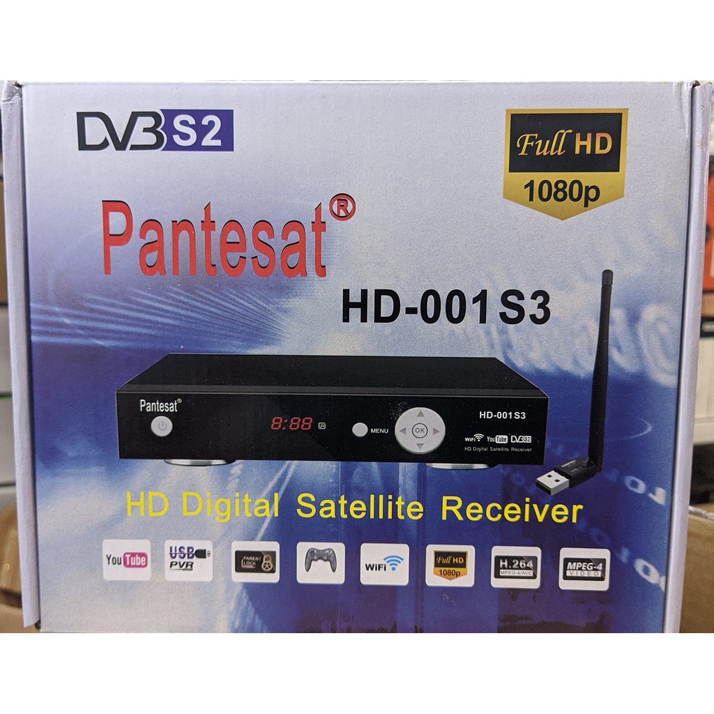 Đầu thu truyền hình vệ tinh Pantesat HD-001 S3